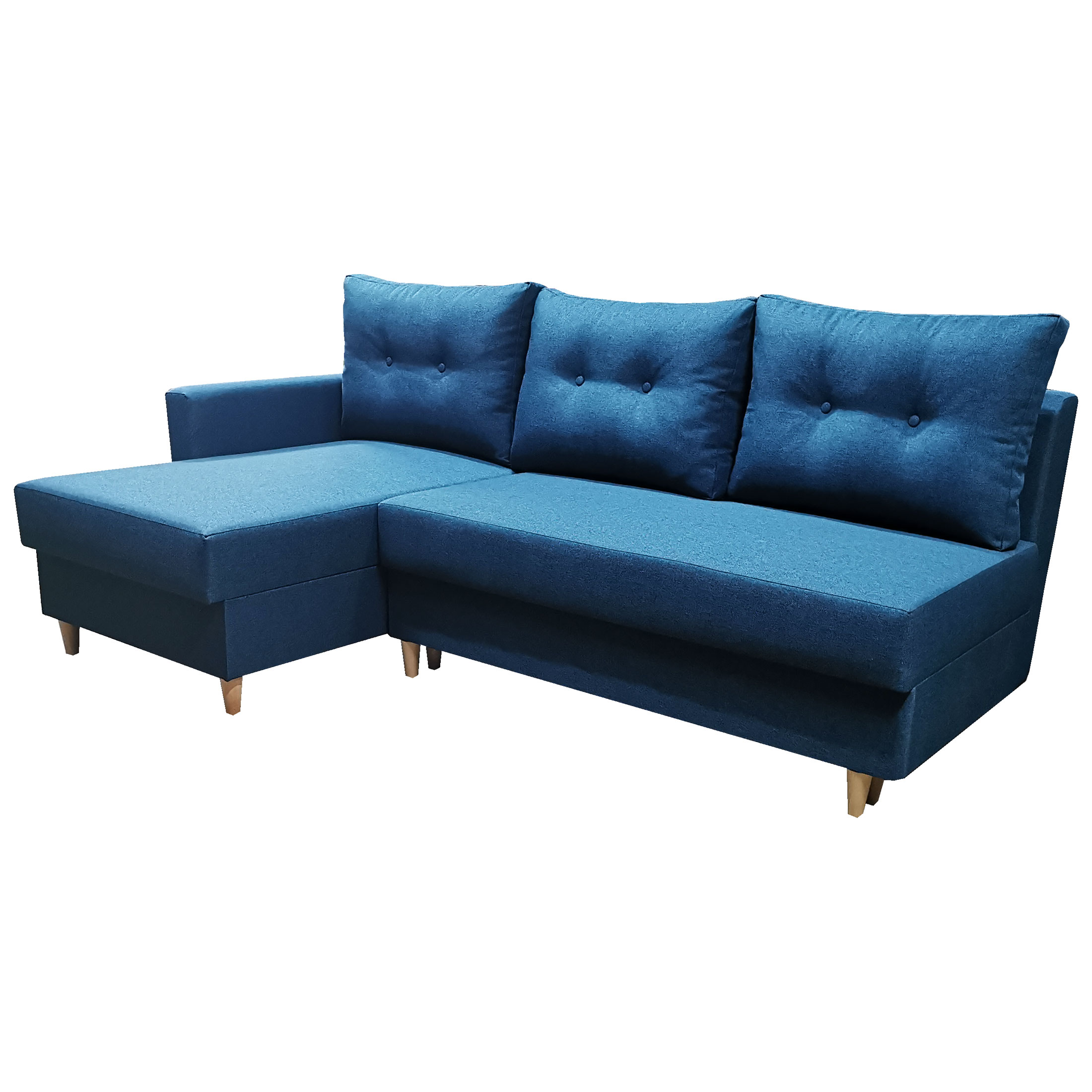 Narożnik skandynawski z jednym bokiem