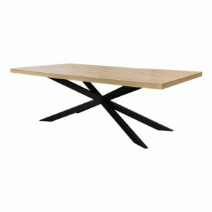 Stół loft 200*100+50+50 300cm artisan metal czarny PAJĄK