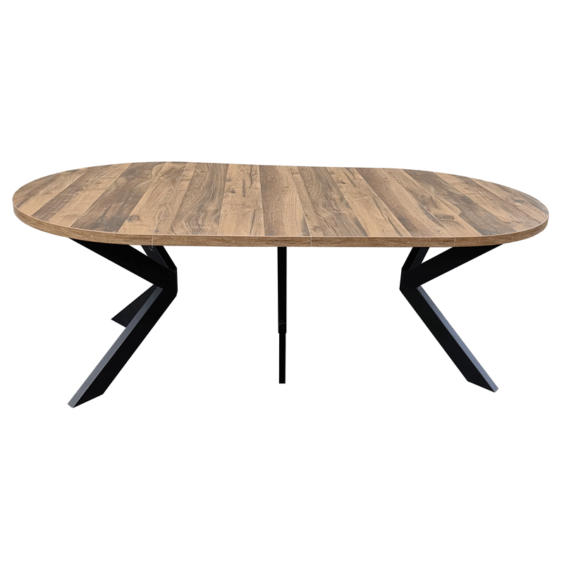 Stół okrągły fi 110+50+50 egger dab hanton ciemny 2,1m - obrazek 8