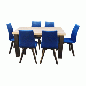 stół 160/90+50+50+50,310cm o rozłożeniu,dąb sonoma,z 6krzesłami niebieskimi,mały stół przed rozłożeniem,duży stół po rozłożeniu,