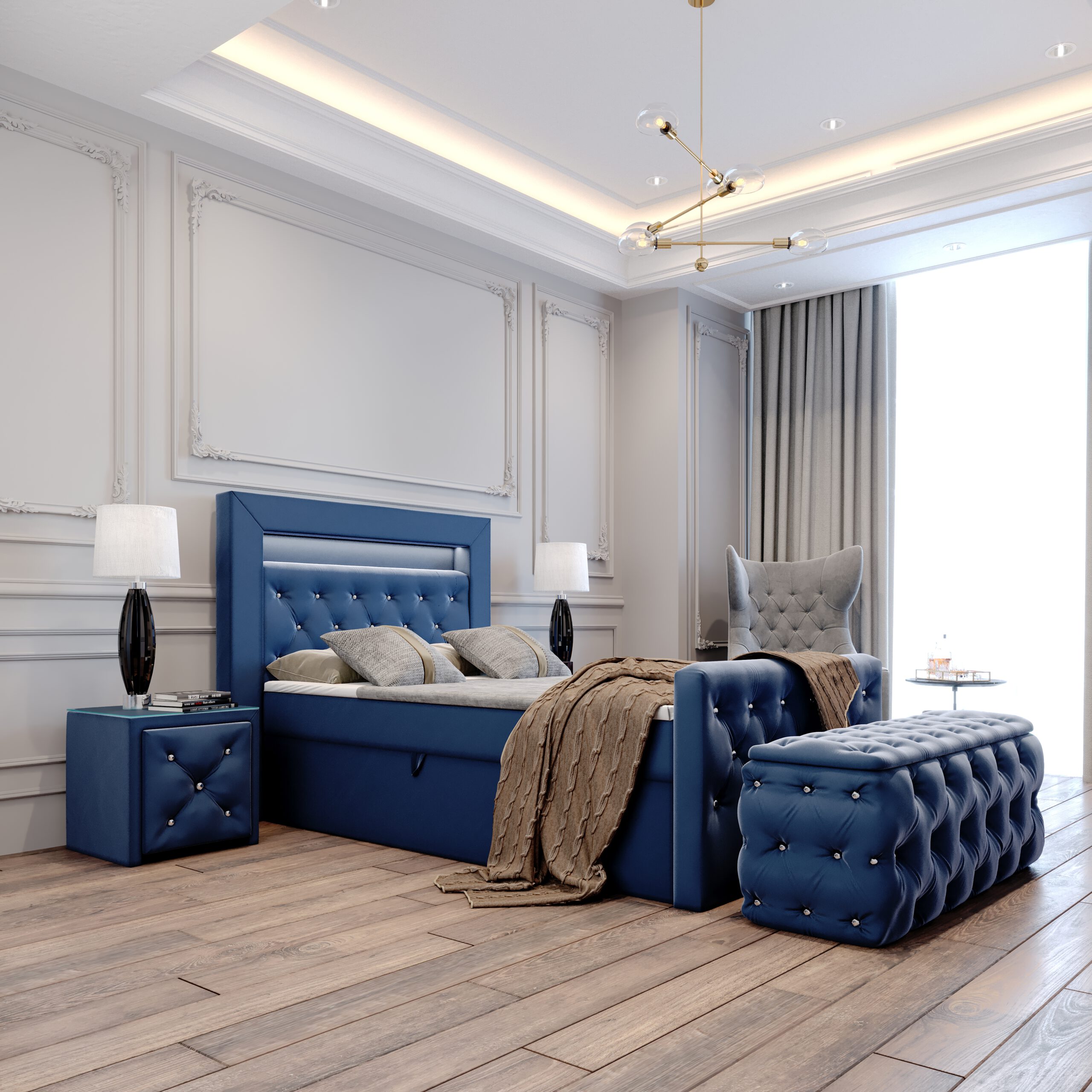 Łóżko kontynentalne Maciej