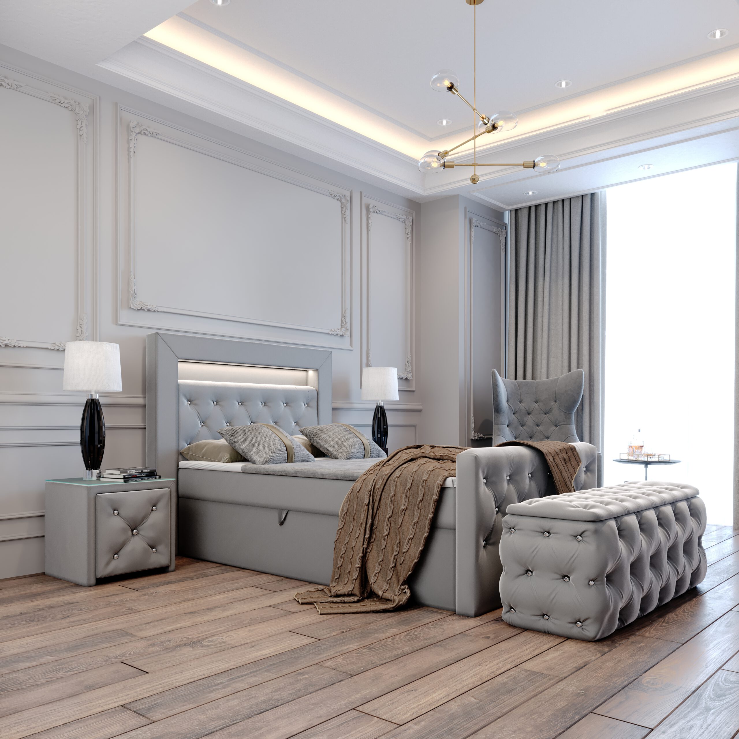 Łóżko kontynentalne Maciej - obrazek 2