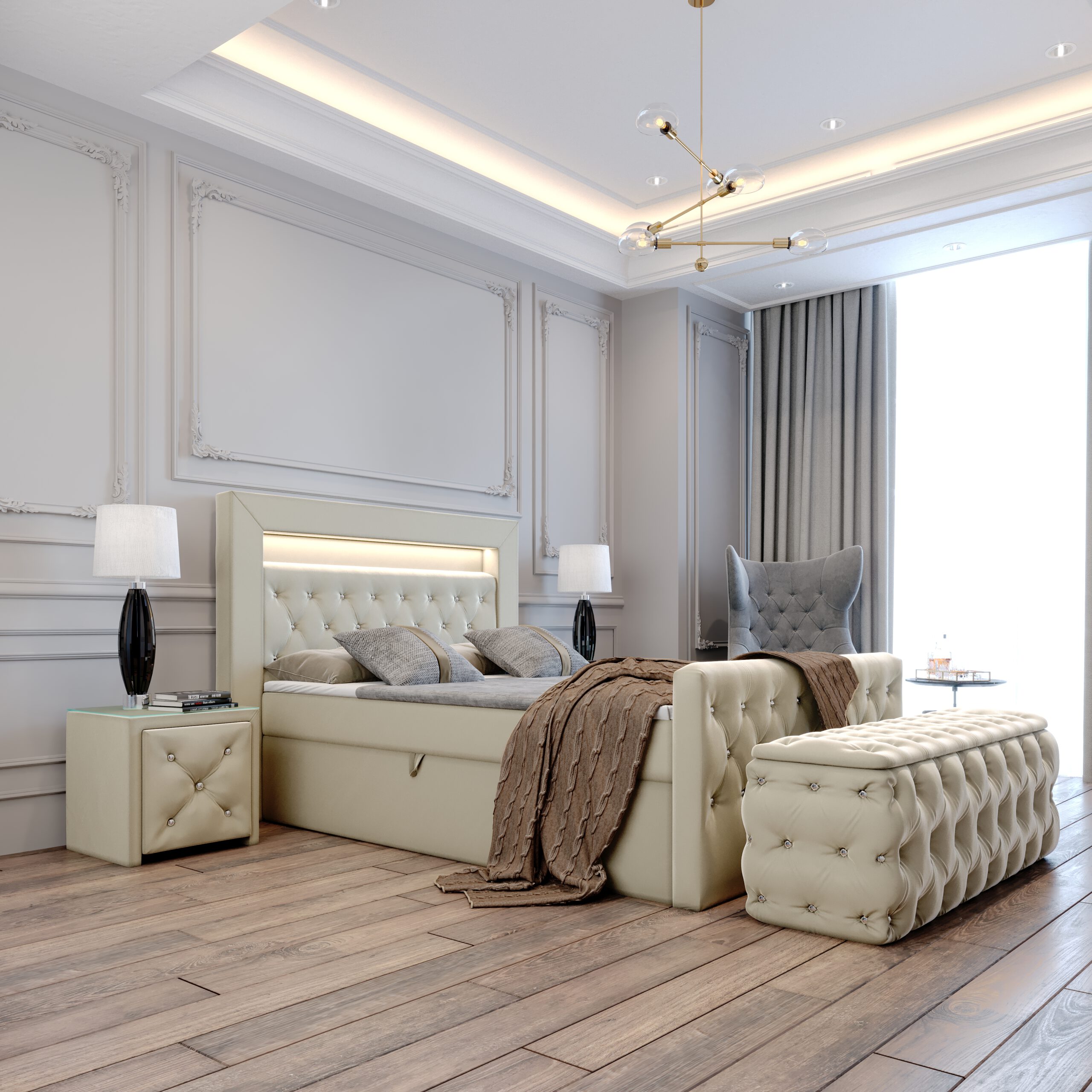 Łóżko kontynentalne Maciej - obrazek 3