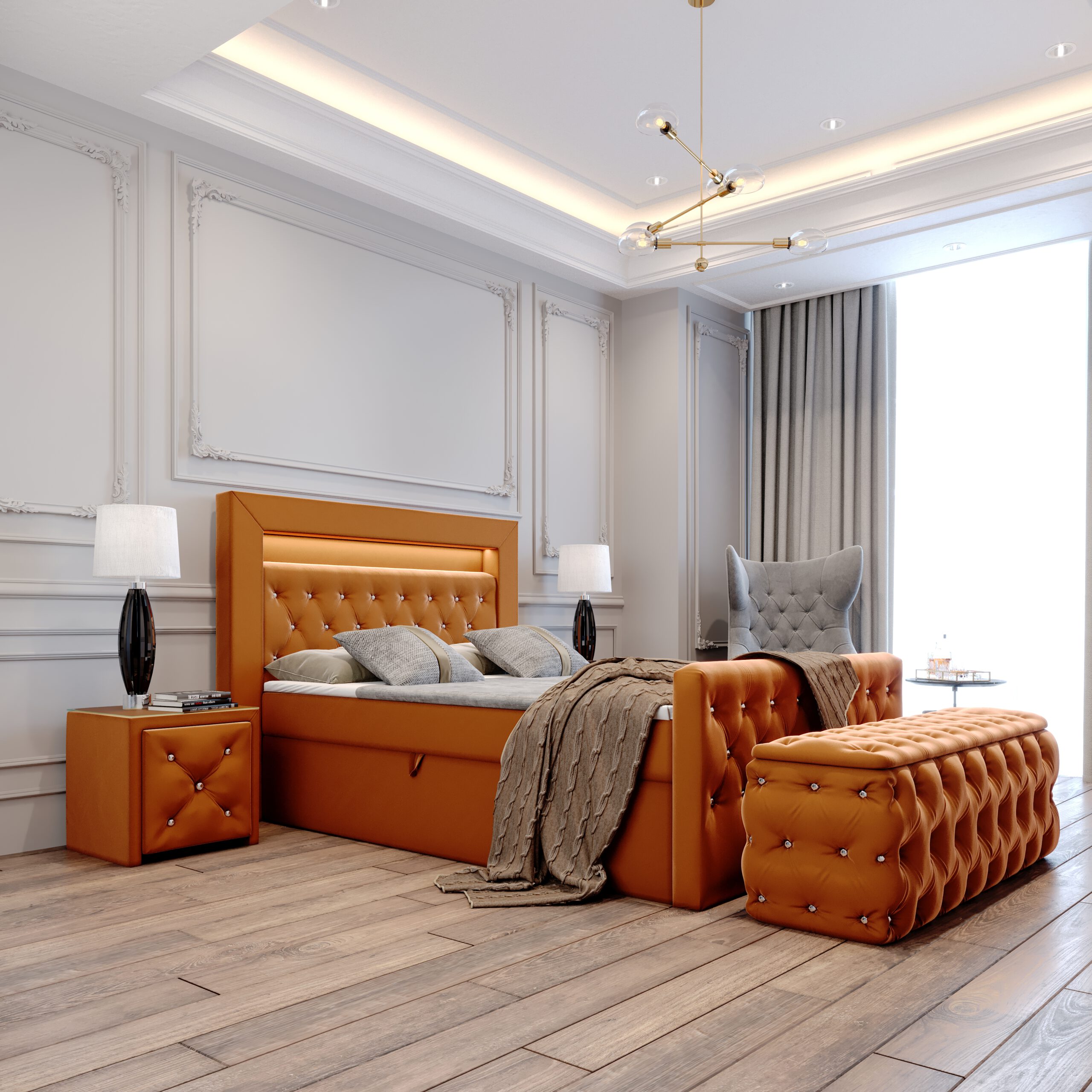 Łóżko kontynentalne Maciej - obrazek 4