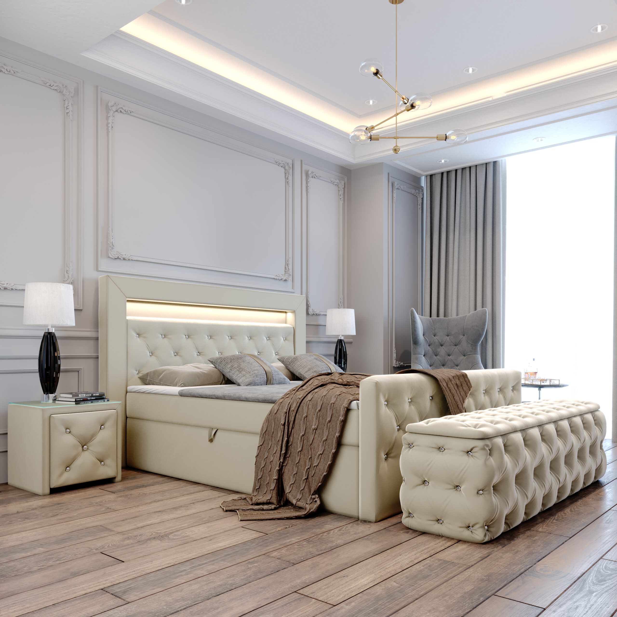 Łóżko kontynentalne Maciej - obrazek 7