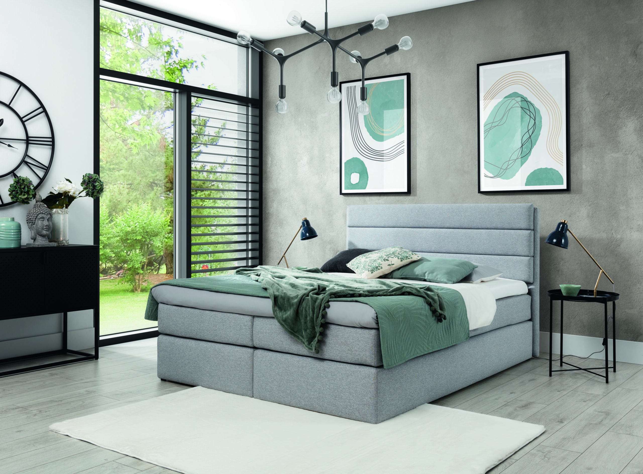 Łóżko kontynentalne Ewa