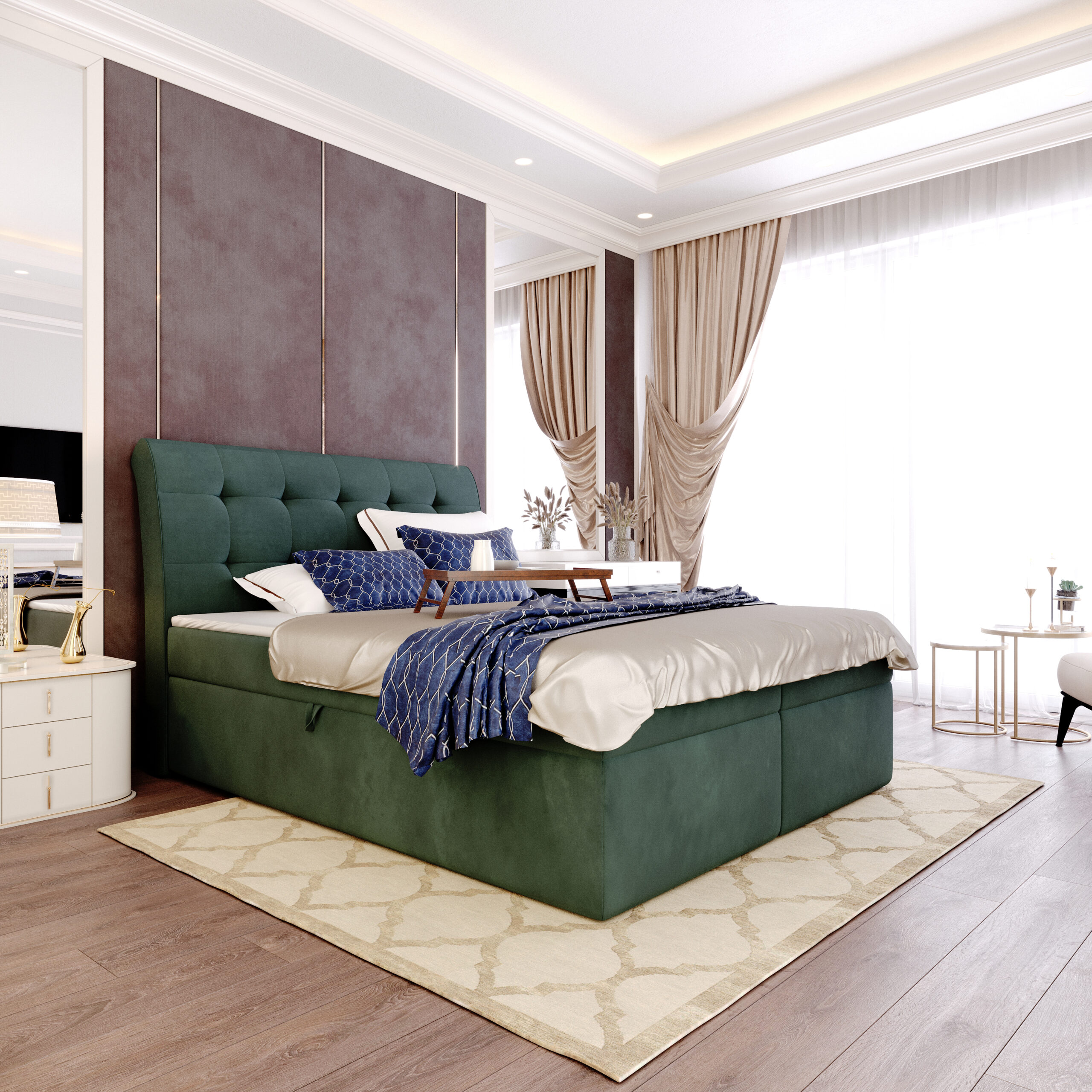 Łóżko kontynentalne Jerzy