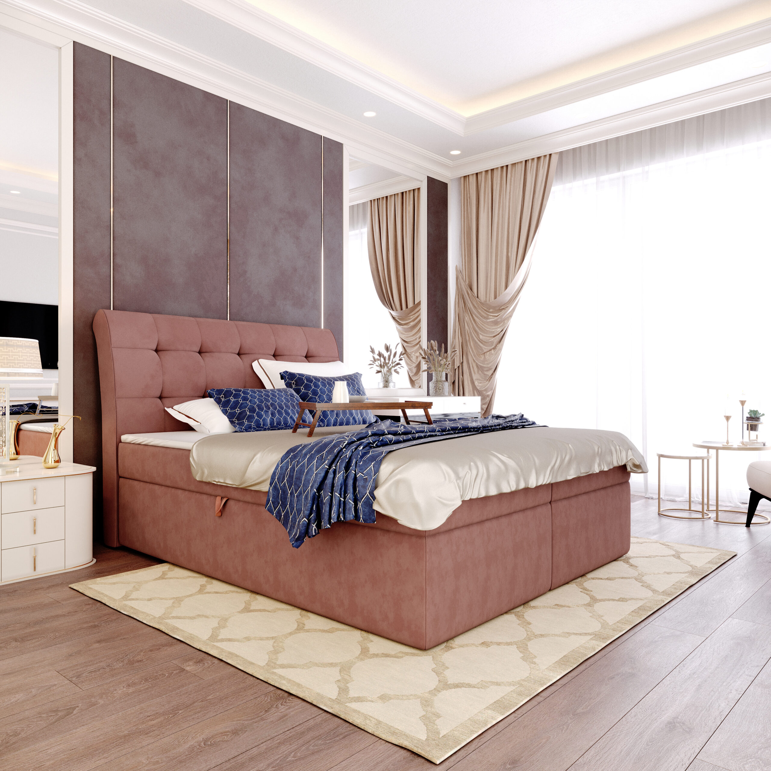 Łóżko kontynentalne Jerzy - obrazek 2