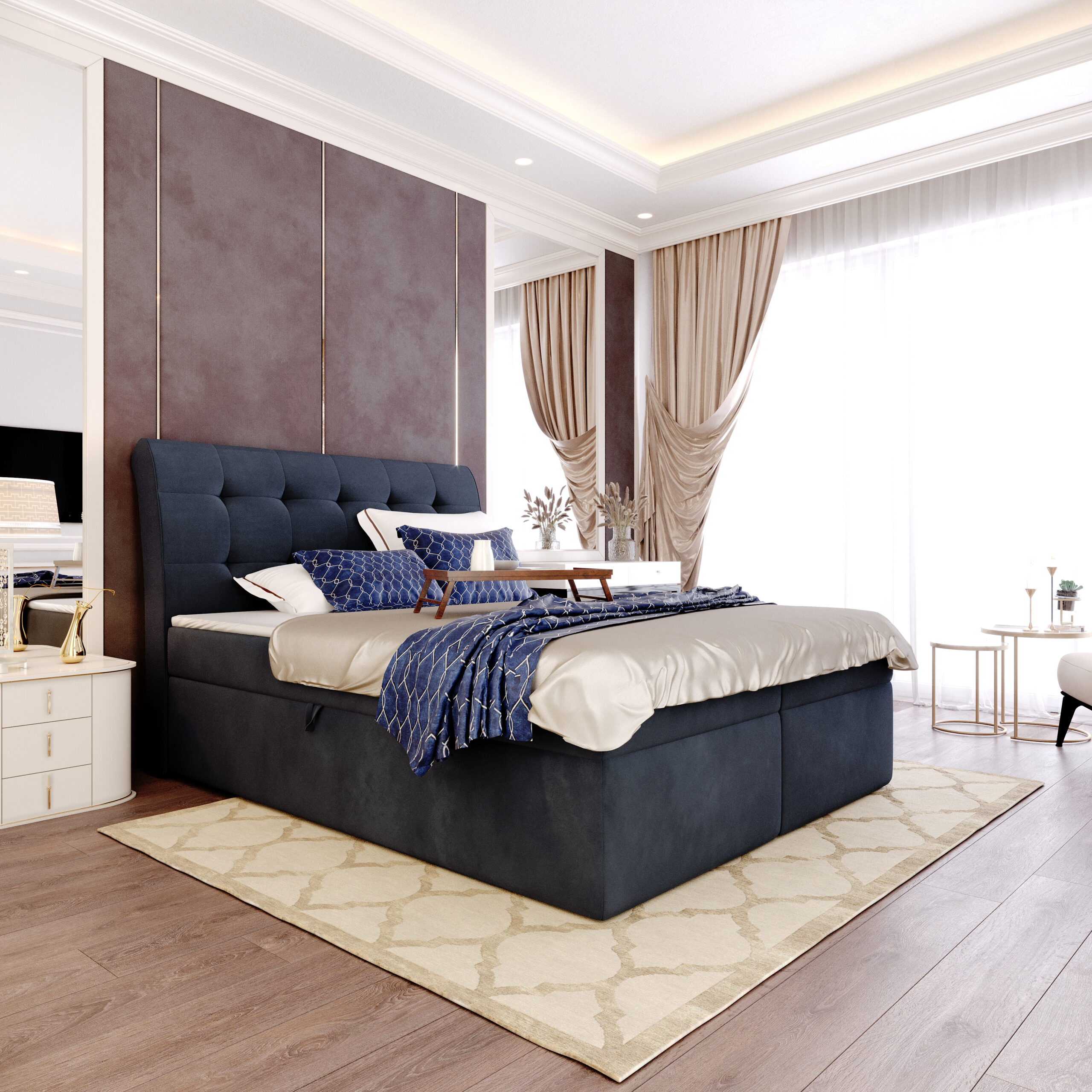 Łóżko kontynentalne Jerzy - obrazek 3