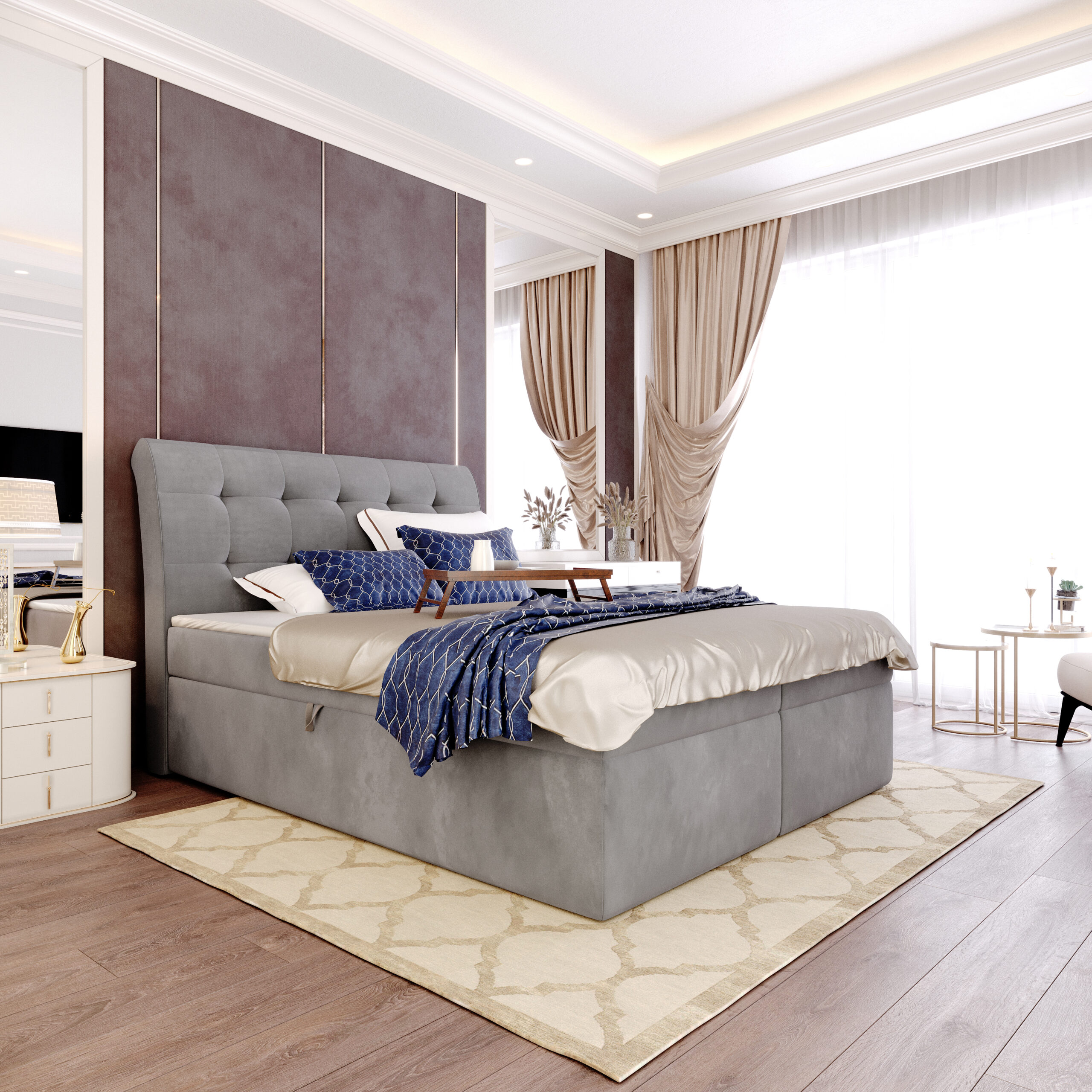 Łóżko kontynentalne Jerzy - obrazek 4