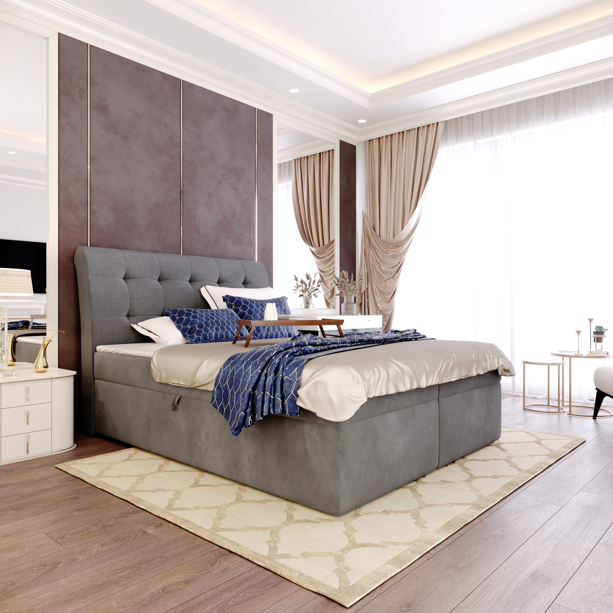 Łóżko kontynentalne Jerzy - obrazek 5