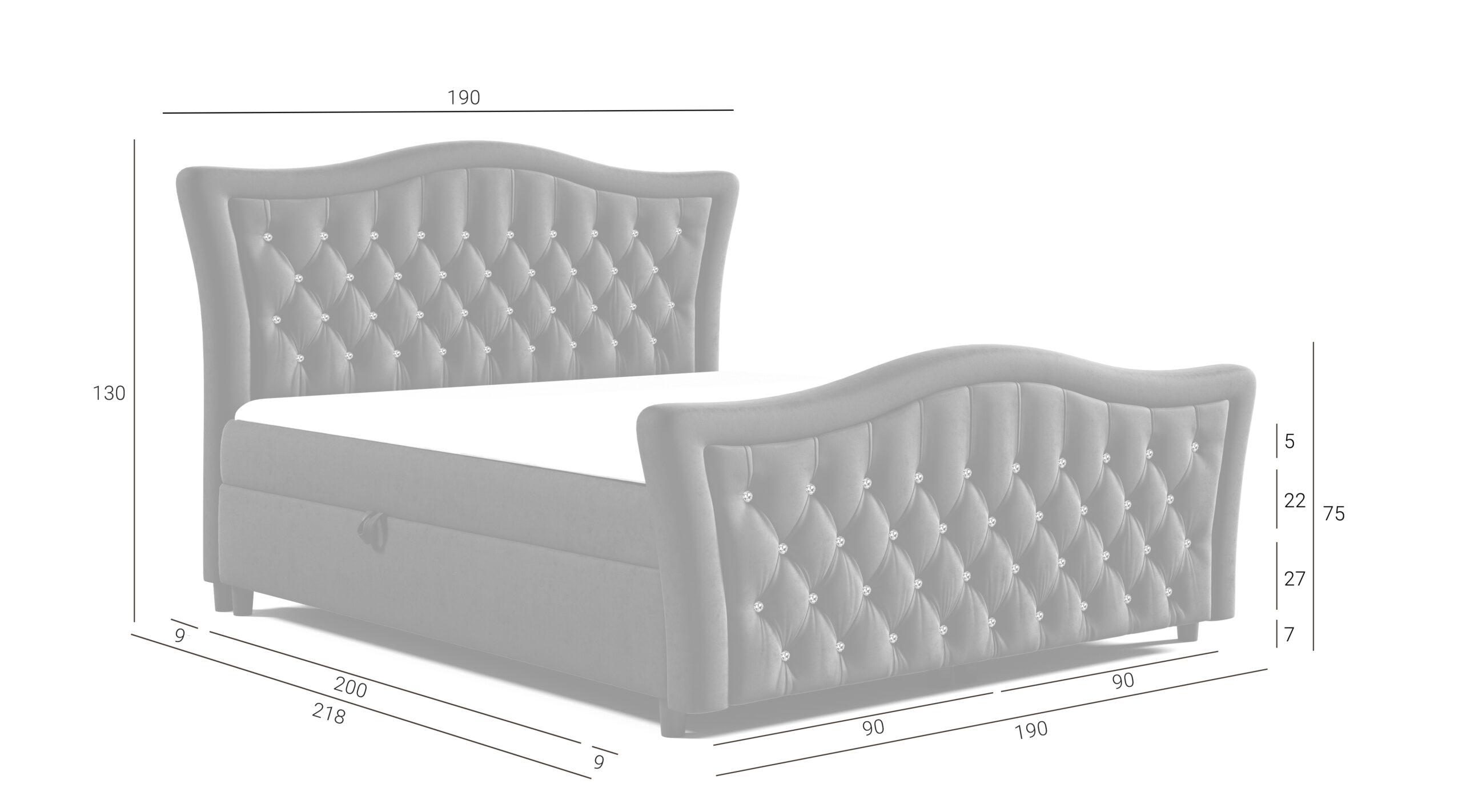 Łóżko kontynentalne Adam - obrazek 6