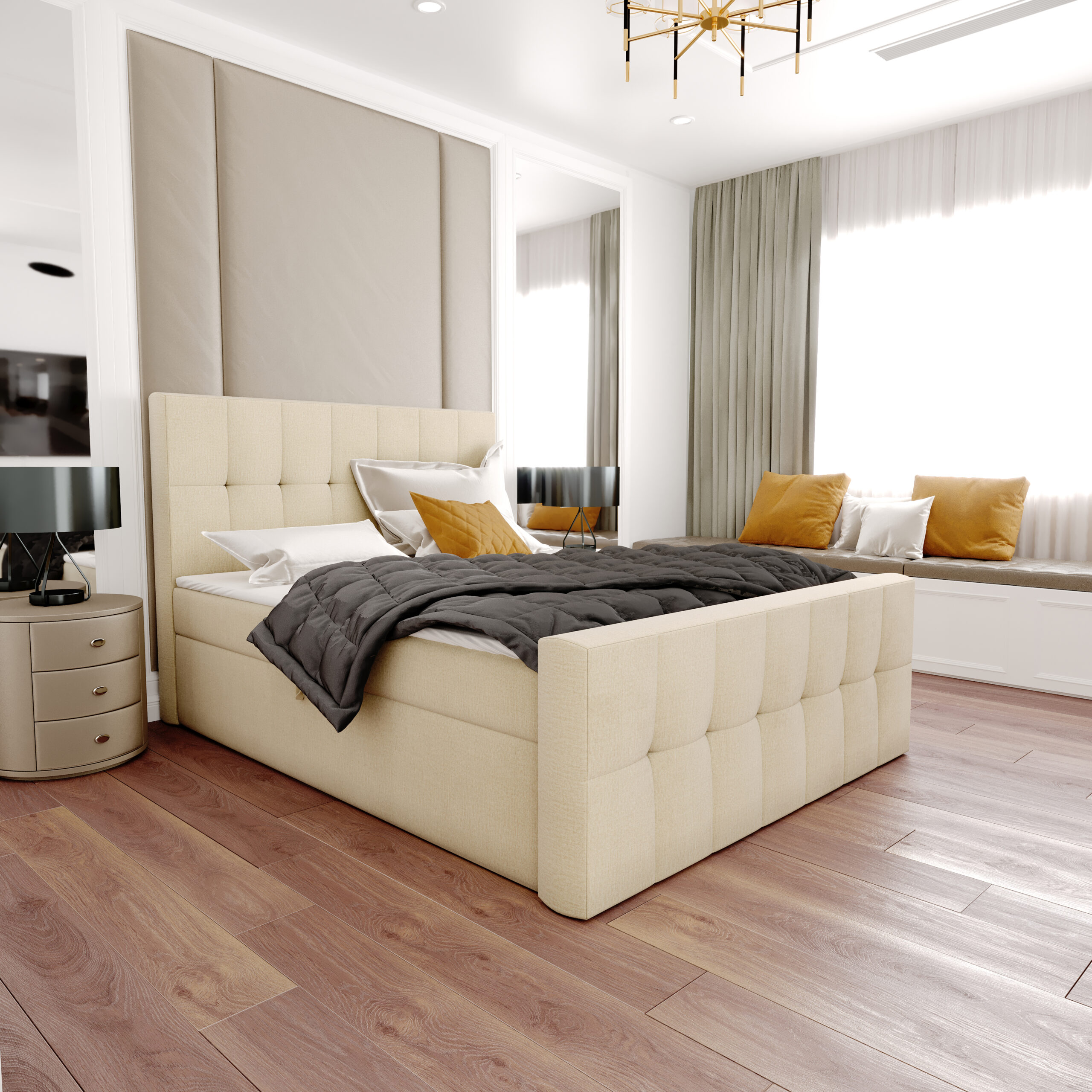 Łóżko kontynentalne Mateusz - obrazek 3