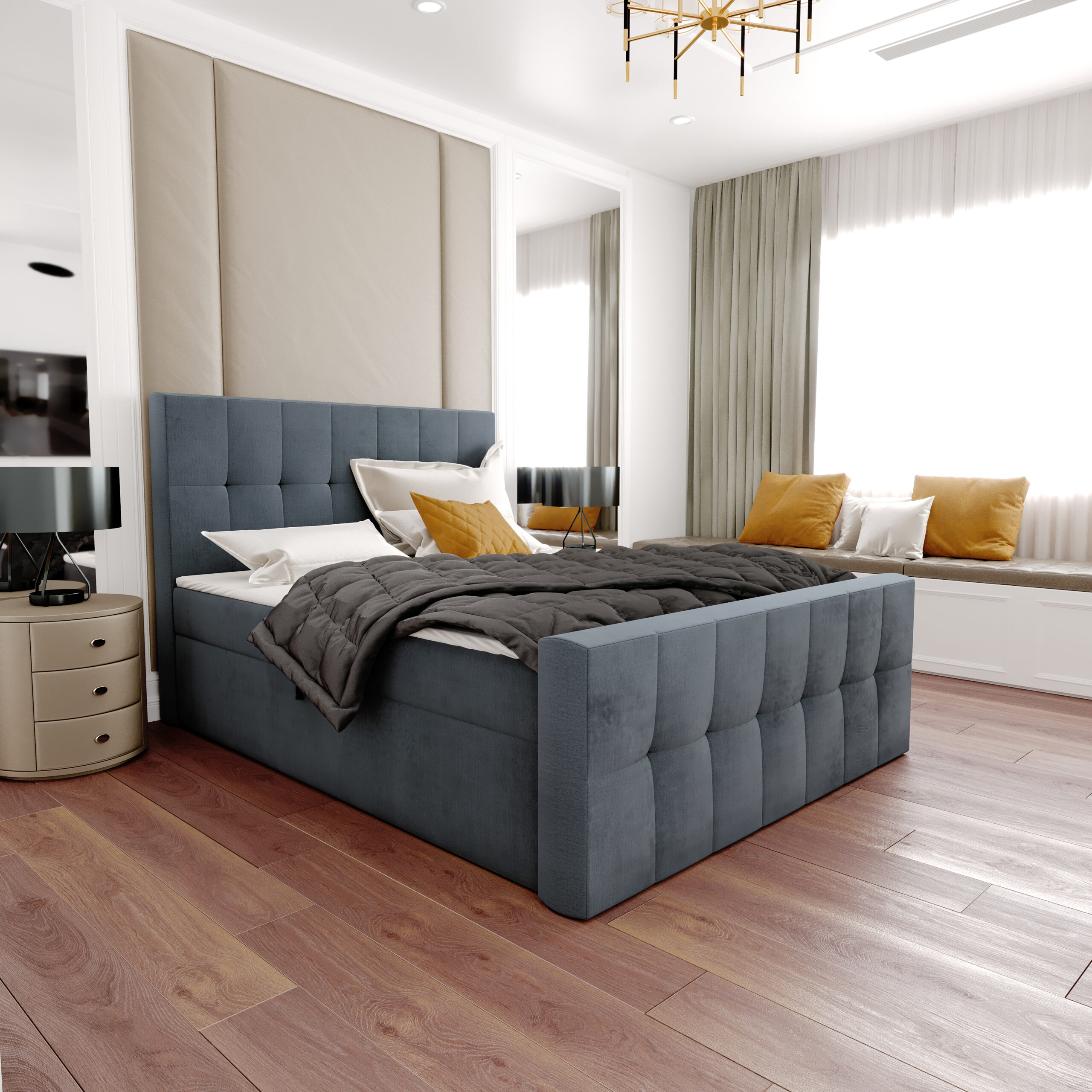 Łóżko kontynentalne Mateusz