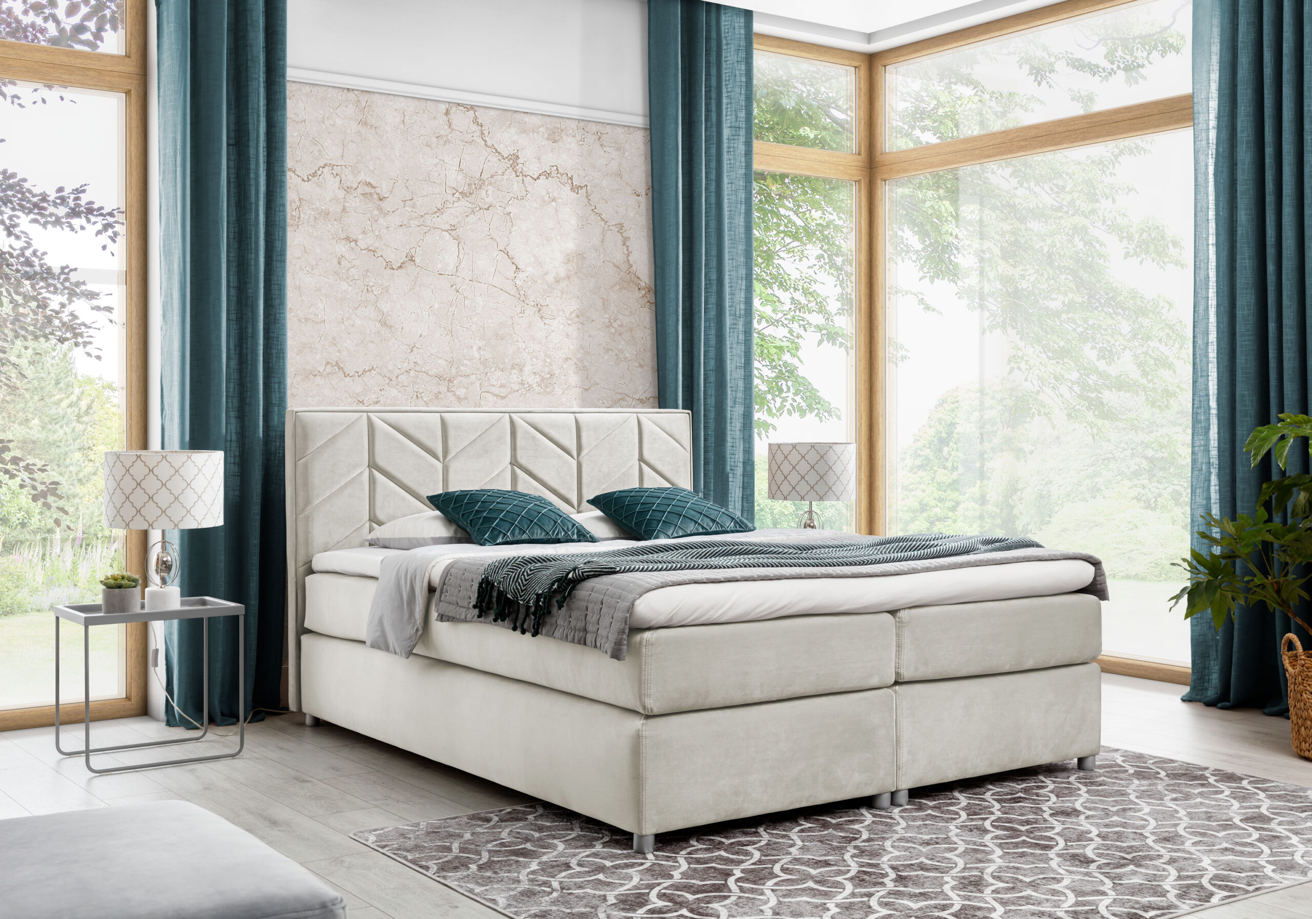 Łóżko kontynentalne Łukasz - obrazek 6