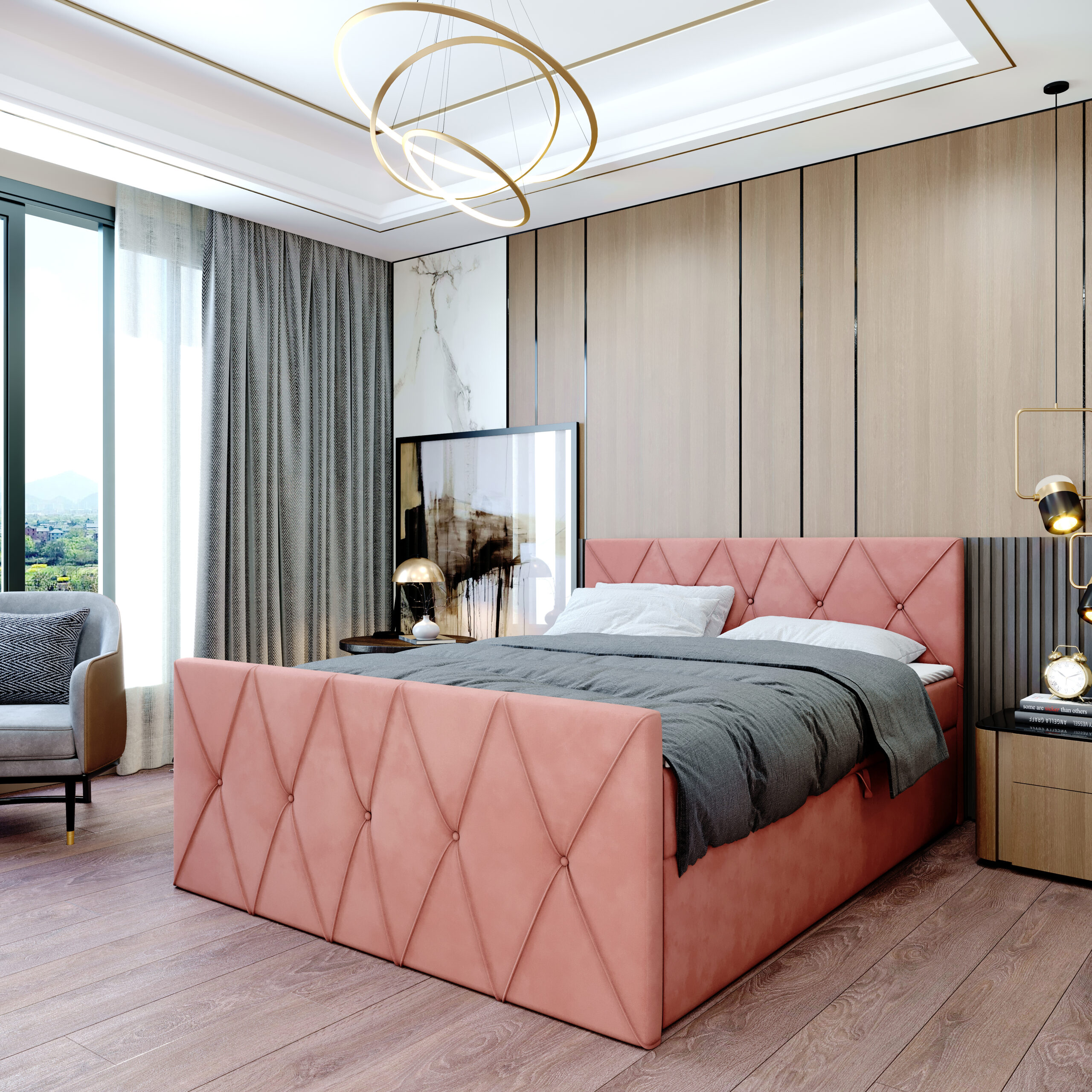 Łóżko kontynentalne Natalia - obrazek 9