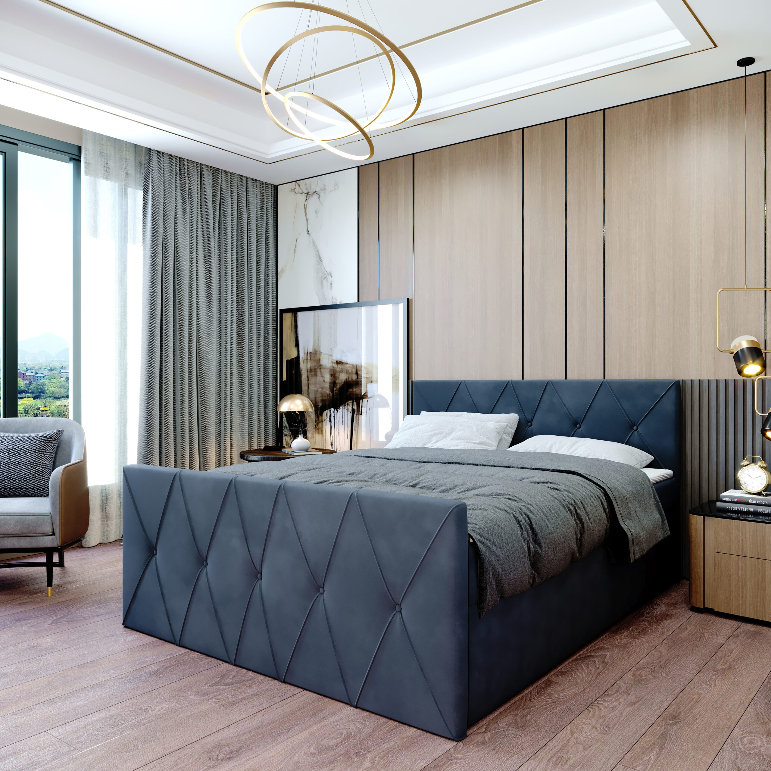 Łóżko kontynentalne Natalia - obrazek 8