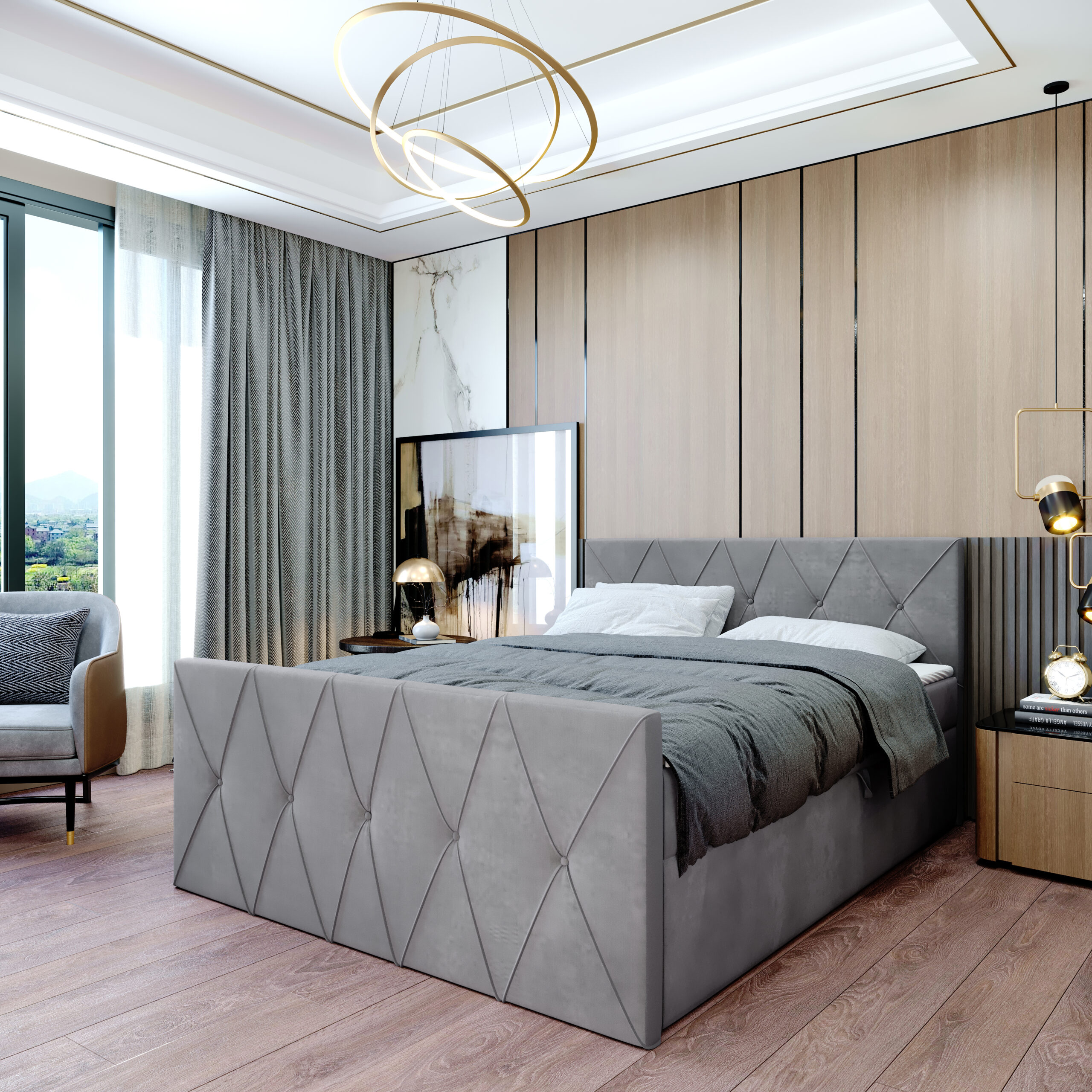 Łóżko kontynentalne Natalia - obrazek 7