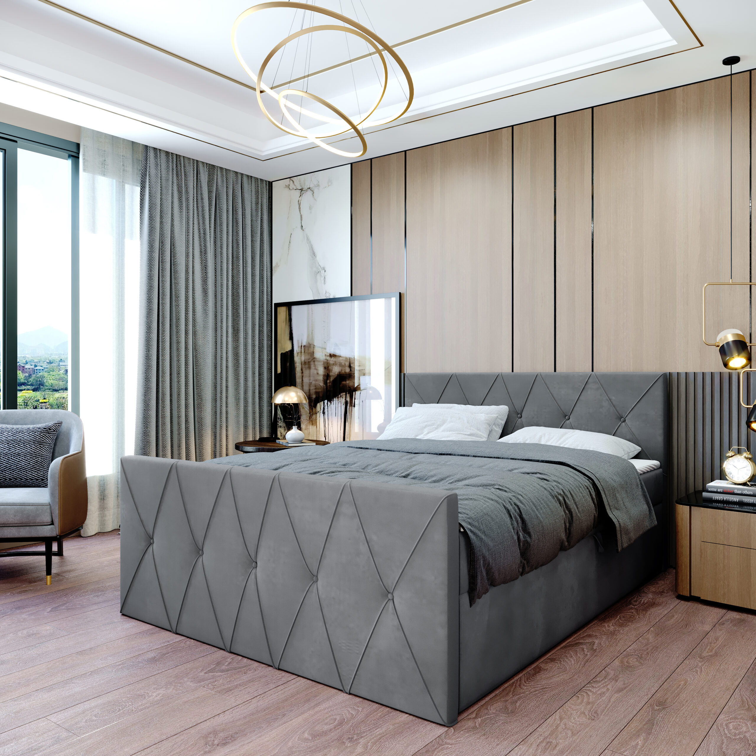 Łóżko kontynentalne Natalia - obrazek 6