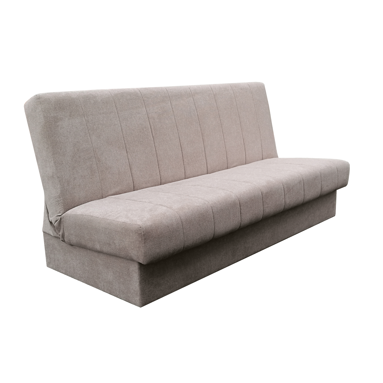 Wersalka kanapa beżowa bez boków wlbb