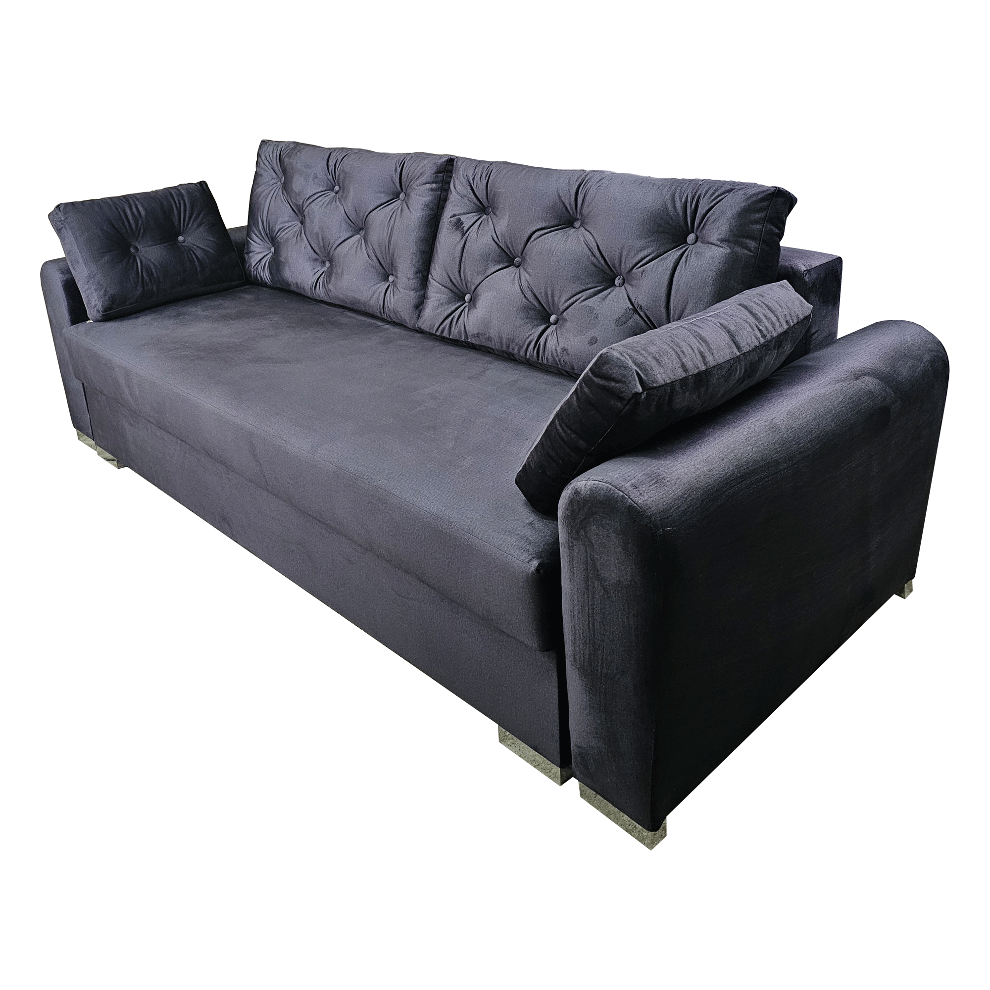 Kanapa z pikowanymi poduchami