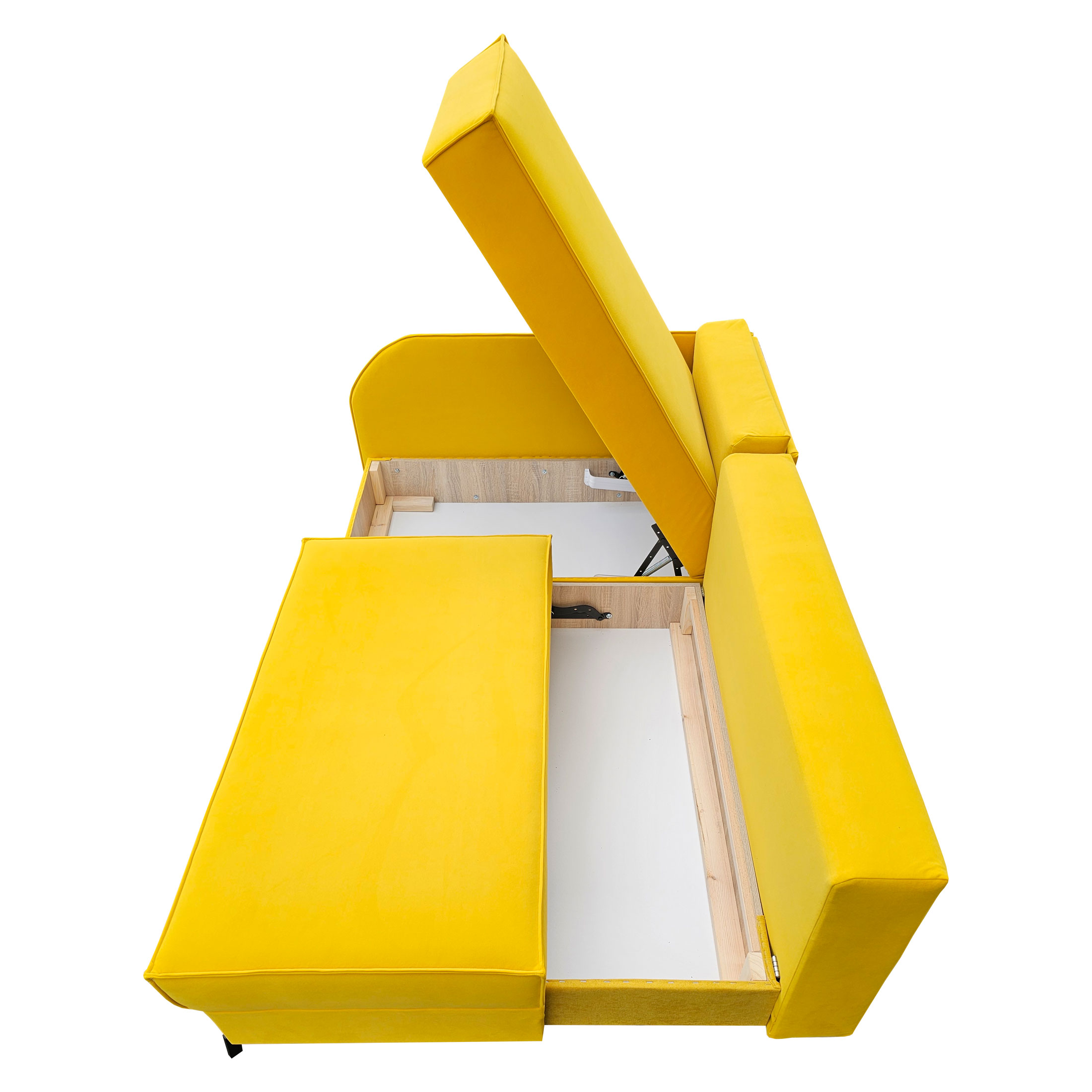 Żółty narożnik na wysokich nogach - obrazek 3