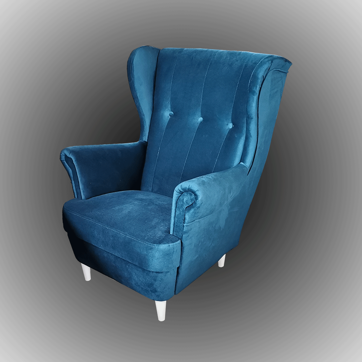 fotel uszak 1 niebieski