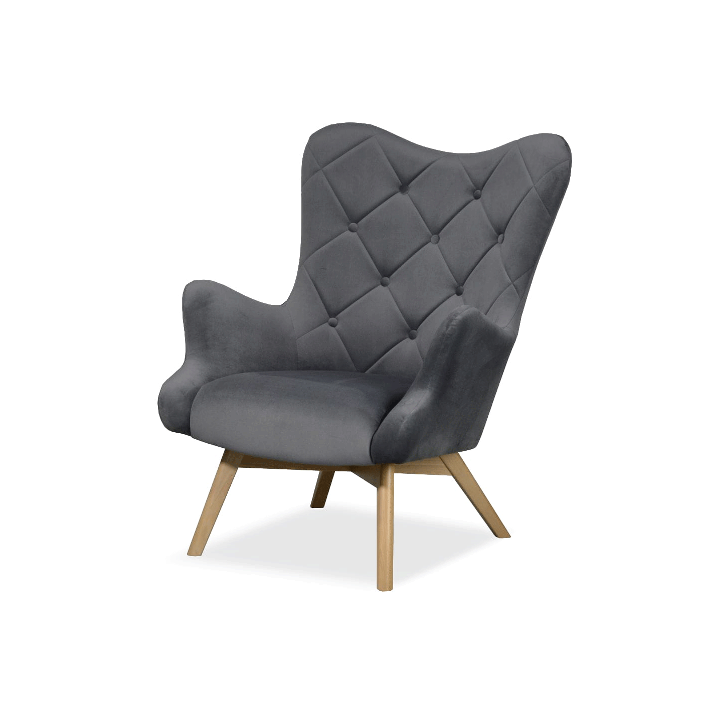 Wygodny Szary Fotel C2 - obrazek 2