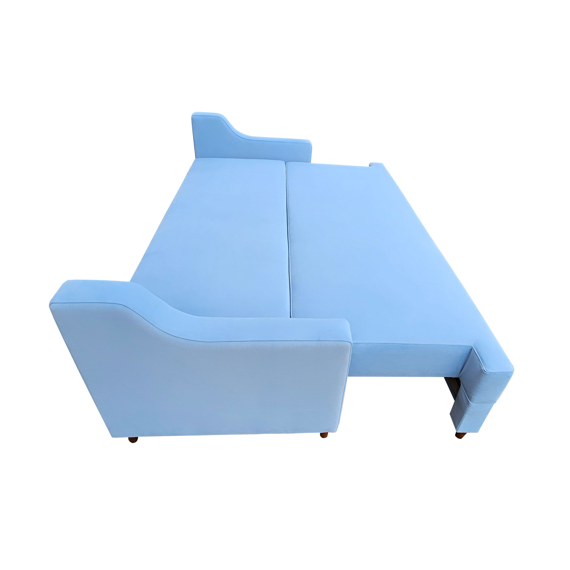 Kanapa Rozkładana Sparky Błękitna - obrazek 4