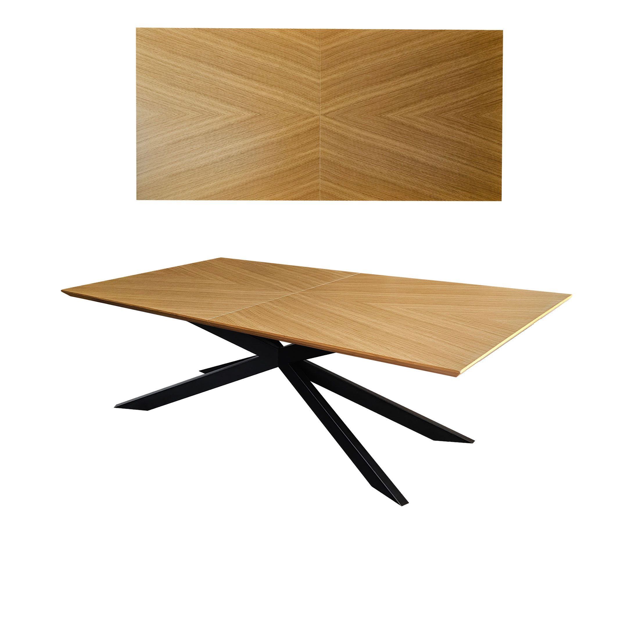 Stół Dębowy Pająk Jodełka 200/100/50