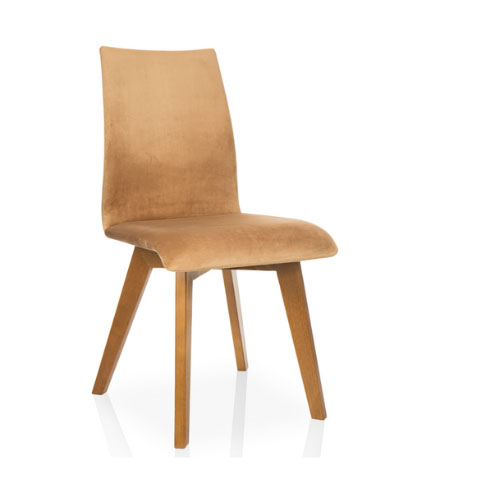 Krzesło 040 beżowe ze sprężystym oparciem