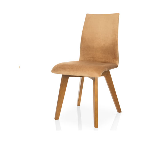 Krzesło 040 beżowe ze sprężystym oparciem - obrazek 4