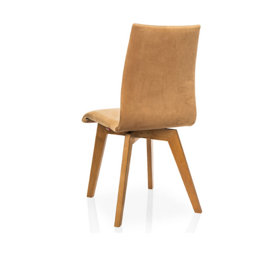 Krzesło 040 beżowe ze sprężystym oparciem - obrazek 6