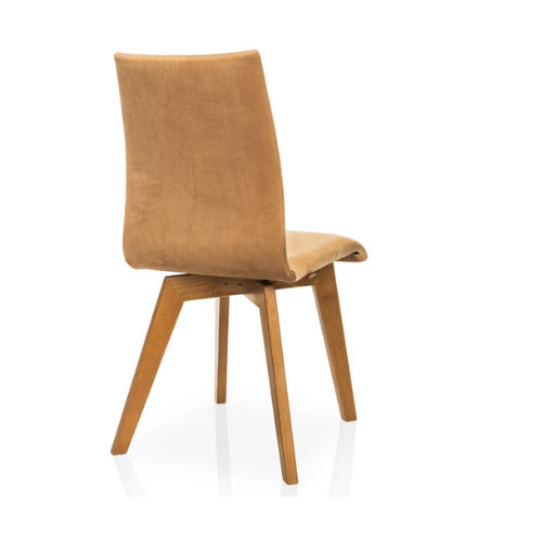 Krzesło 040 beżowe ze sprężystym oparciem - obrazek 5