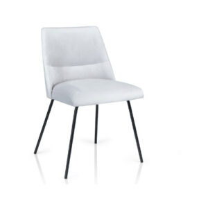 Krzesło 145 popielate na metalowych nogach