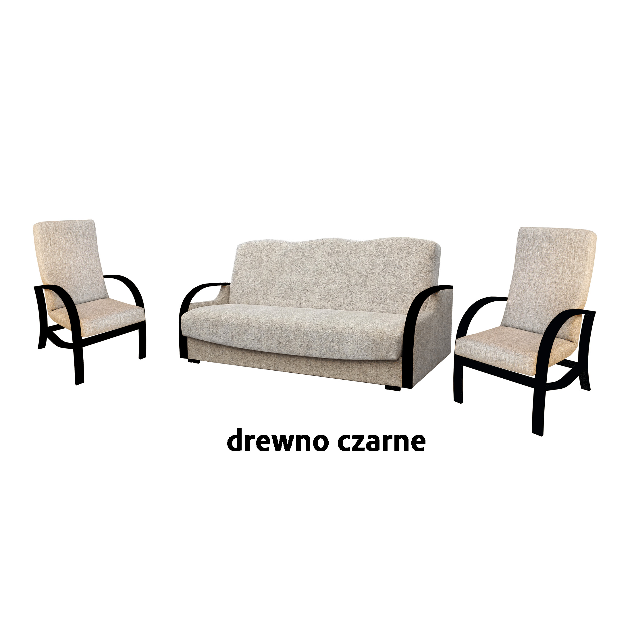 Beżowy komplet wypoczynkowy MILENA - obrazek 8